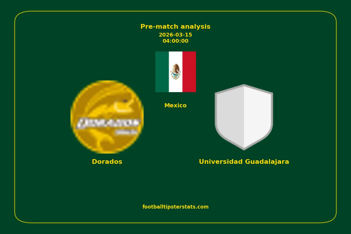 Pre-match analysis: Dorados vs Universidad Guadalajara on 2026-03-15